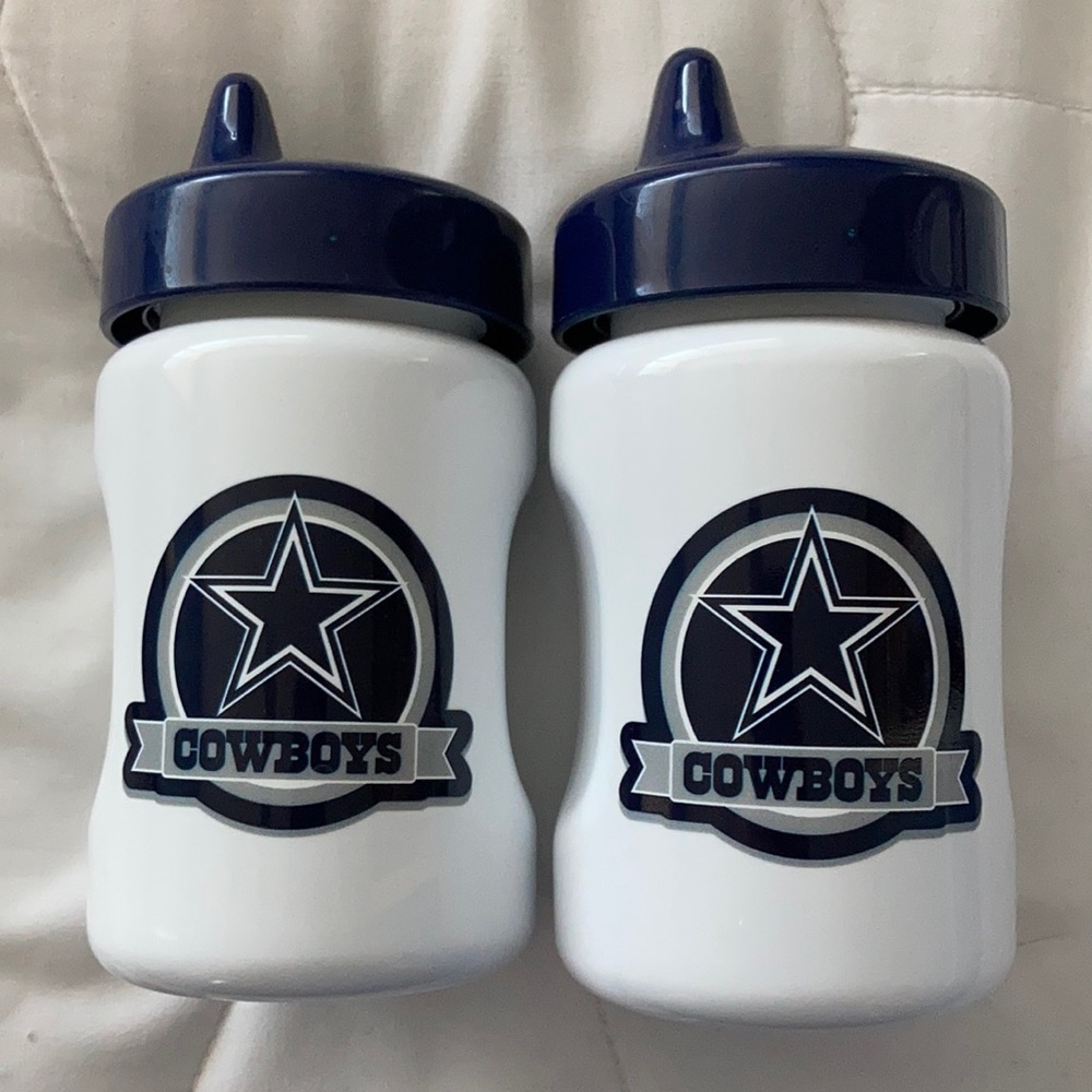 Set of 2 Dallas Cowboys sippy cups